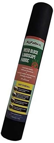 Agfabric Landscape Fabric Weed Barrier Non-woven Fabric 5x100ft 2.3oz Ground Cover Garden Mats,Garden weed barrier fabric