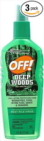 OFF! Deep Woods Insect Repellent Pump 6 Ounce Pack of 3