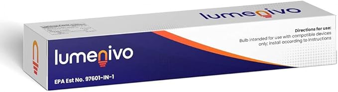 lumenivo Bug Zapper Bulb Replacement for Stinger/DEJAY B8080-4 50 W Stinger Bug Zapper Replacement Bulb with G10Q-4 4 Pin Square Base - T1, FUL50T10/BL Bug Zapper Bulb - 1 Pack