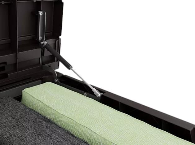 230-Gallon XXL Deck Storage Box Outdoor Patio Container (Brown)