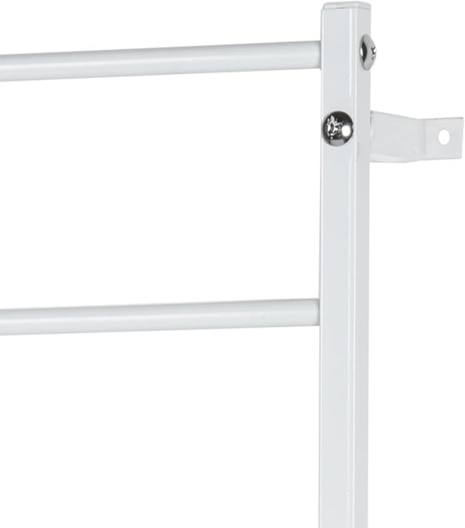 MyGift 4 Ft Tall Trellis, White Metal Wall Mounted Garden Trellis for Climbing Plants Outdoor/Indoor, Large Wall Support Frame for Hanging Planters (1, White)