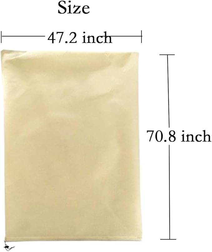 gardtree Plant Covers Freeze Protection 47.2" x 70.8" 2 Packs, Thickened Winter Plant Frost Protection 2.4oz/yd² Garden Cold Weather Tree Wrap with Zipper Drawstring for Outdoor Shrub Potted Plant