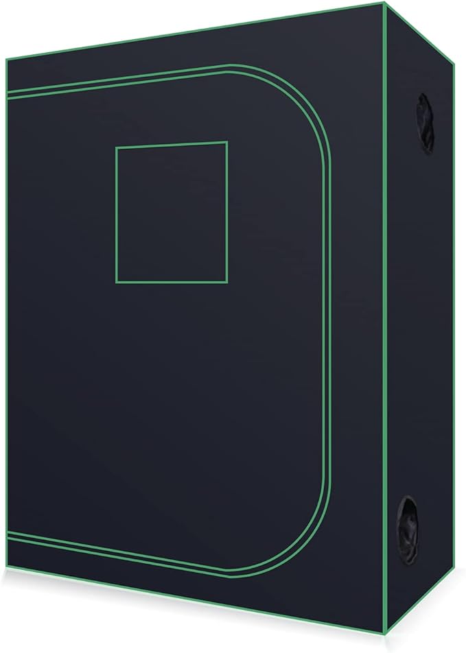 48''x24''x60'' Grow Tent Hydroponic Higher Density 600D Mylar Reflective Indoor Plant Greenhouse Growing with Observation Window and Removable Floor Tray for Flora Vegetables Flower