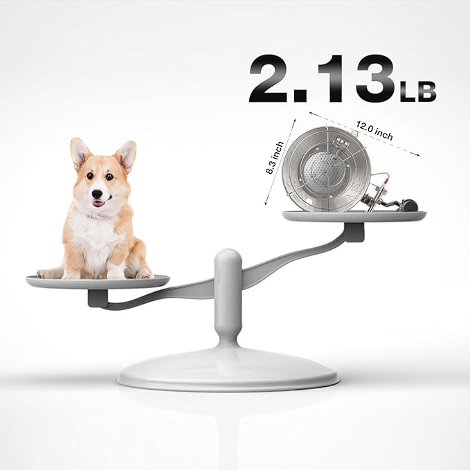 ThermoMate Propane Single Tank Top Heater 15000BTU With Tip-Over Switch, Portable Heater for Outdoor, Ice Fishing, Cart Golf, Hunting