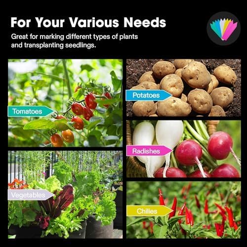 VIVOSUN 3-Pack 7 Gallon Visible Potato Grow Bags, 320G Thick Nonwoven Fabric Pots with Strap Handles, Shade Cloth & 10 Pcs Plant Labels for Flowers, Vegetables