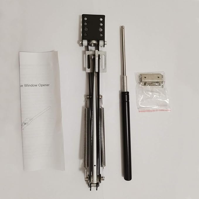 BIBISTORE Solar Auto Greenhouse Vent Opener Agricultural Greenhouse Automatic Window Opener Heat Sensitive Hothouse Roof Ventilation Kit Greenhouse Accessories-(Lifts 15.4 Lbs,Two Springs)