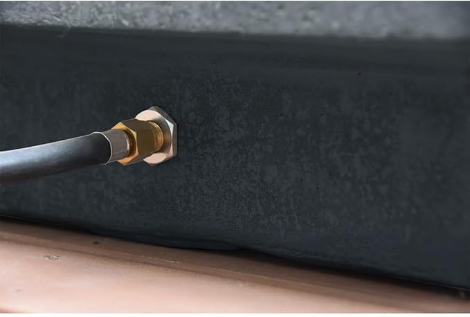 Hampton Concrete Fire Pit 56" x 32" Outdoor Patio Firepit Includes Lava Rocks Modern Fire Pits & Outdoor Fireplaces for Garden, Deck, Indoor & Outdoor Heating