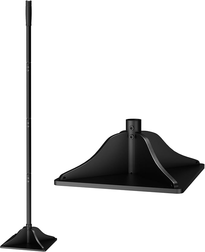 Steel Tamper Tool,63 Inch Handle,Hand Ground Tamper Tool,Durable Plate Soil Compactor,Garden Heavy Duty Tool for Leveling Soil,Gravel,Asphalt,Driveway