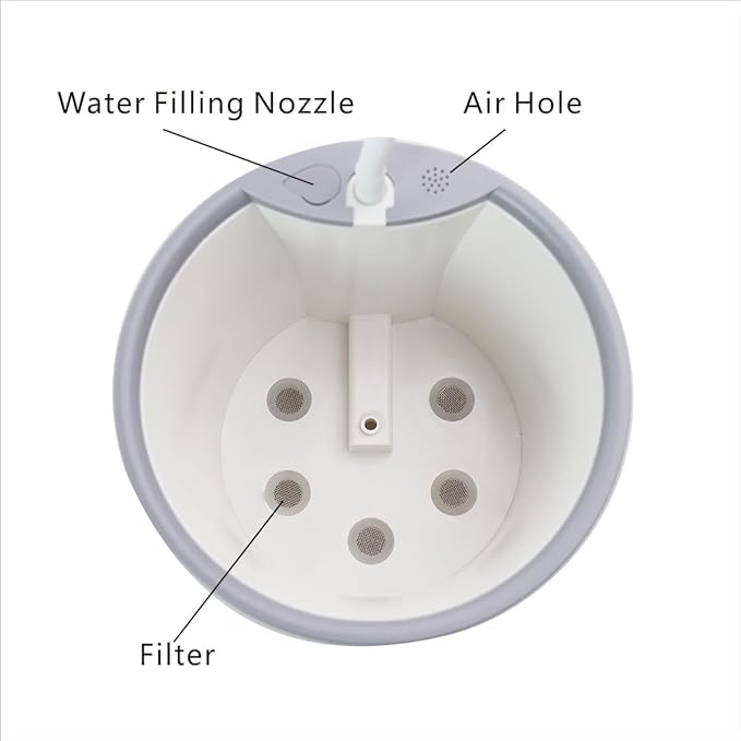 Indoor Planter Grow Light, Soil & Hydroponic Dual Mode, Automatic Timer for 3H/9H/12H, Full Spectrum 9 Dimmable Levels, Plants Germination Kit for 4 Pods, Ideal for Herbs, Flowers & Vegetables (Grey)