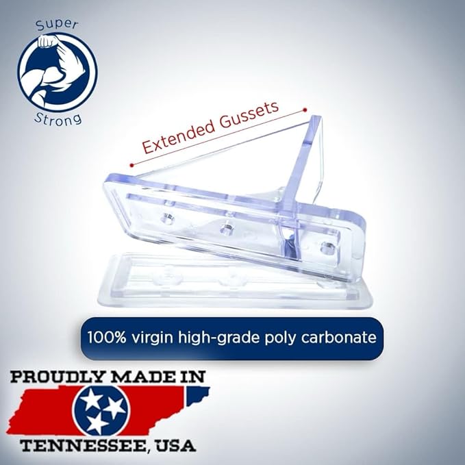 Color 50 Qty Commercial Bulk Pack (Snow Guards, Perfect Seal Gaskets & Screws) - Stop Snow from Sliding Off Your Metal Roof Snow Guard Block Stops Breaks (Black)