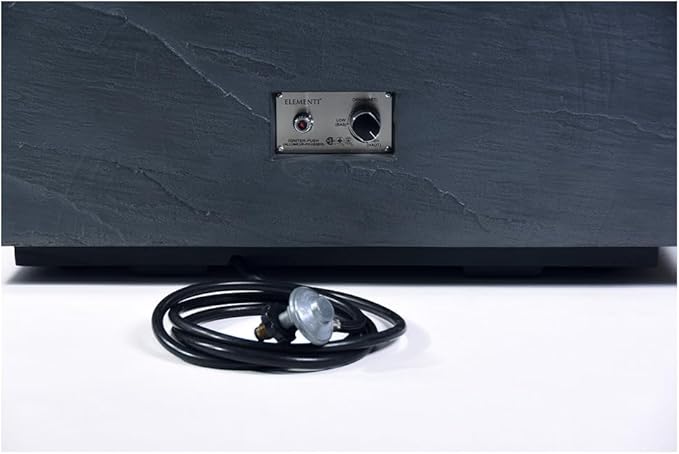 Roraima Concrete Fire Pit 40" x 40" Patio Firepit Includes Fire Glass Modern Fire Pits & Outdoor Fireplaces for Garden, Deck, Indoor & Outdoor Heating