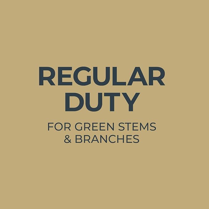 Woodland Tools Co. Bypass Pruning Shears for Gardening – 5/8" Cut Capacity, High Carbon Steel Blade with Non-Stick Coating, Soft Grip, Steel Handle, Hand Pruner for Plants, Flowers, and Shrubs