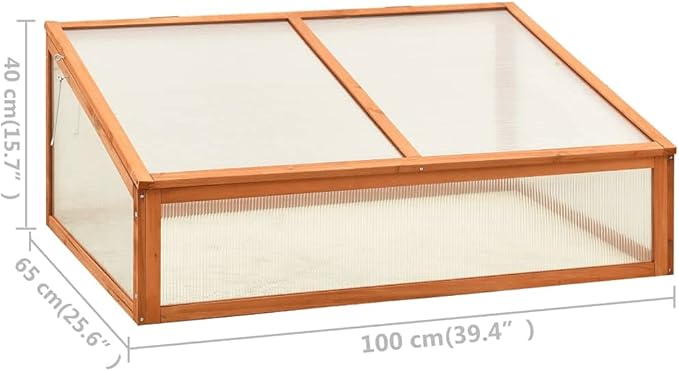 Greenhouse 39.4x25.6 x15.7 Firwood,Wood Cold Frame Greenhouse,Garden Portable Mini Greenhouse Cabinet, Raised Flower Planter Shelf Protection for Outdoor Indoor Use