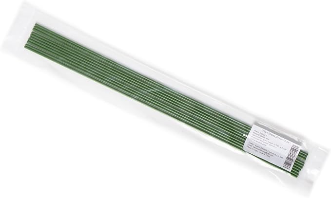 20-PCs 15-3/4" Plastic Coated Orchid Stakes for Plants Support, Bendable Orchid Support Stakes - Green
