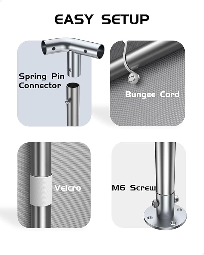 13X20Ft Waterproof Carport Canopy with Roll-Up Mesh Windows & Double Zipper Doors, 200g PE Tarp Cover for Cars, Trucks, SUVs, RVs, Boats & Outdoor Equipment Storage, Grey