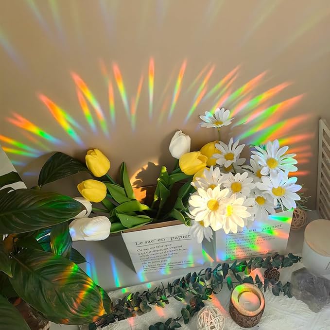 Sun Catchers Indoor Window, Acrylic Rainbow Suncatcher Window Hanging Decoration for Living Room Bedroom Summer Home Balcony Ornaments Decoration