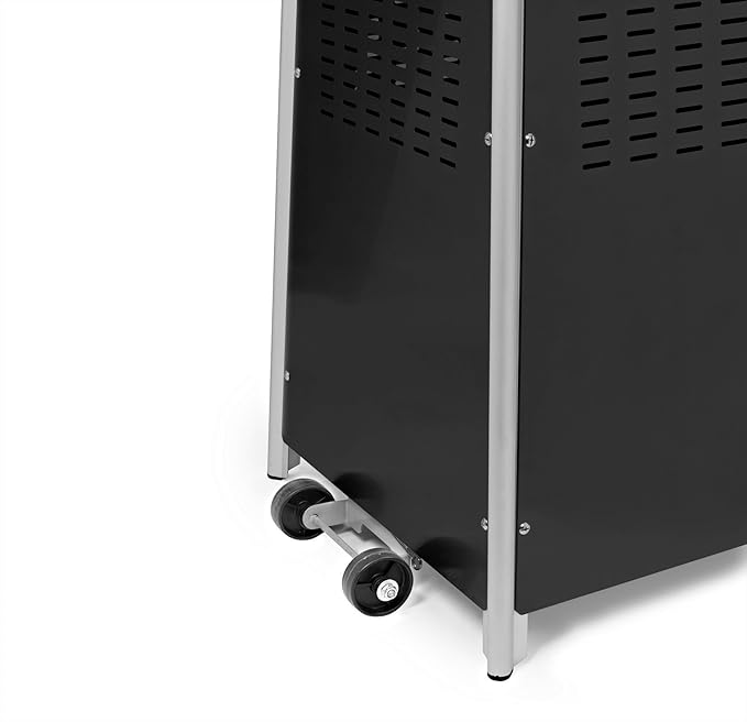 Outdoor Propane Patio Heater - Commercial LP Gas Porch & Deck Heater - Black