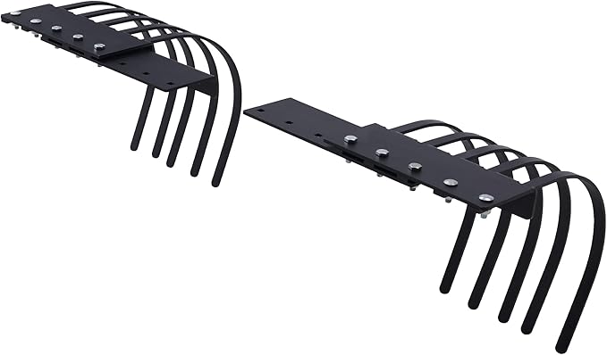 Specraft Tow Behind Landscape Rake Extension Kit, 2 Pack Width Expander with Heavy Duty Steel Tines, Increases Working Width for ATV, Tractor Rakes