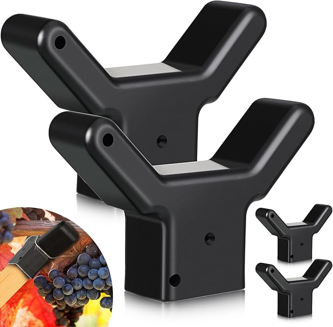 Yungyan 8 Pcs Tree Support, Plastic Fruit Branch Support Device Brace Prevent Breaking for Vineyards Ornamental Gardens Orchards Fits on Standard 1.57 x 1.57 Inch Lumber (Grey)