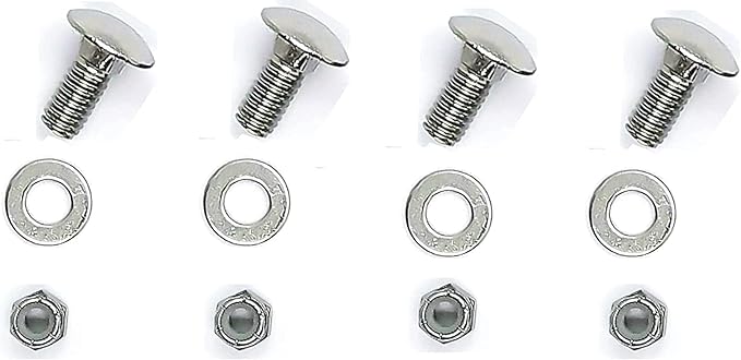(4/Pack) 784-5581A 784-5581 Snow blowers Carriage Bolts Kits Fits MTD Cub Cadet Shave Plate Scraper Bar (5/16-18) 5/8"