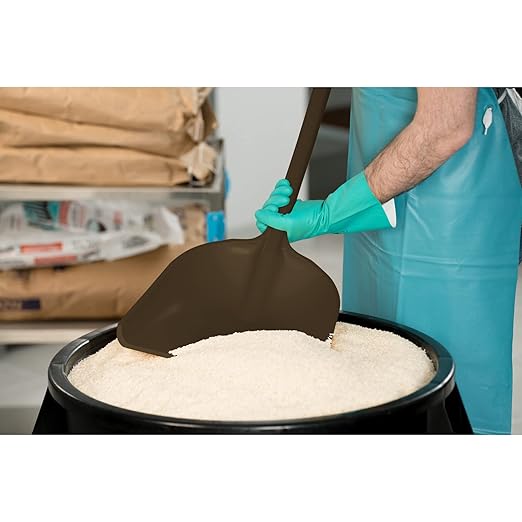 SPARTA 41076EC01 Plastic Sanitary Shovel, Food Safe Plastic Shovel For Commerical Kitchens, 11 Inches, Brown, (Pack of 3)