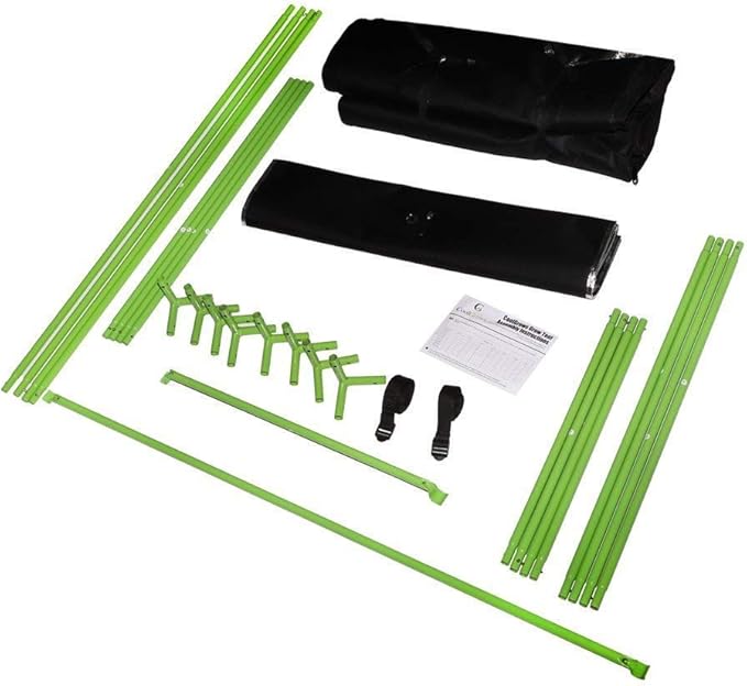 Grow Tent, 4x2 Feet Mylar Hydroponic Grow Tent with Observation Window and Floor Tray for Indoor Gardening Plant Growing (48"x24"x60")