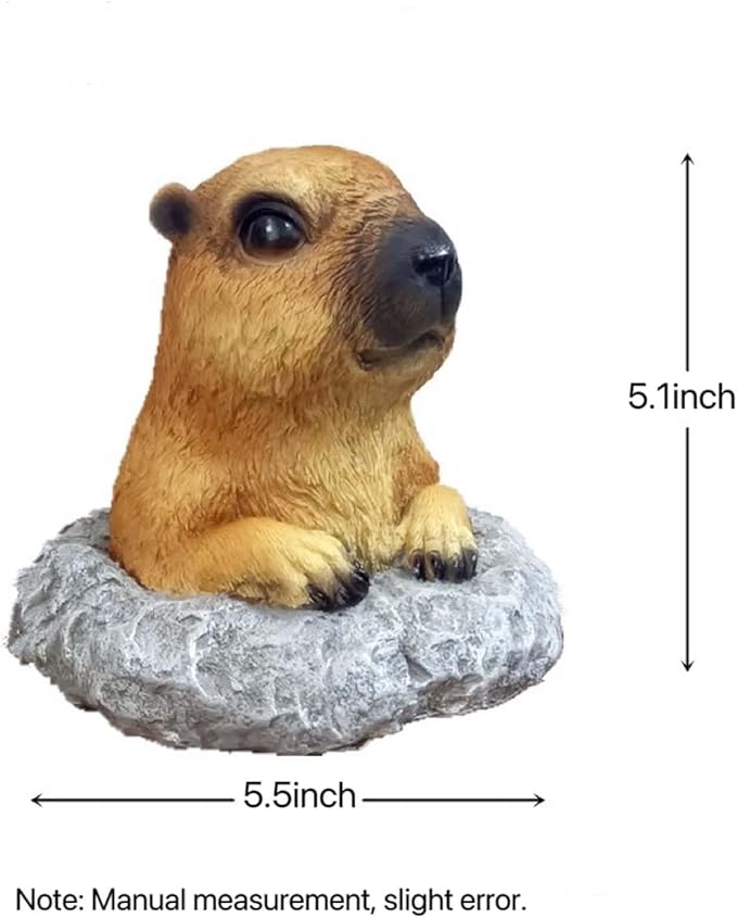 Garden Decoration Cute Groundhog Gift Yard Home Decor Animal Statue Outdoor Décor for Lawn Patio Balcony & Courtyard