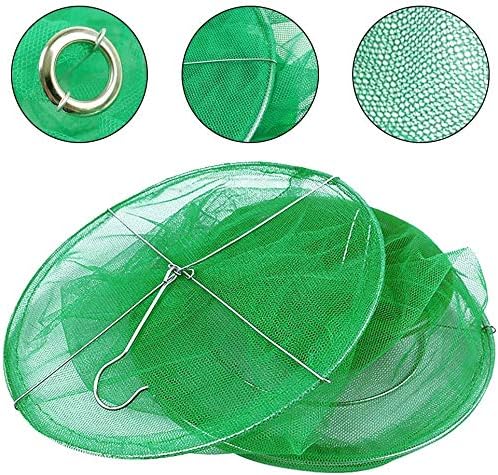 Ranch Fly Trap Outdoor Hanging Reusable with Fishing Apparatus | Food Bait Tray Catcher Cage for Indoor or Outdoor Family Farms, Park (8 Pack)
