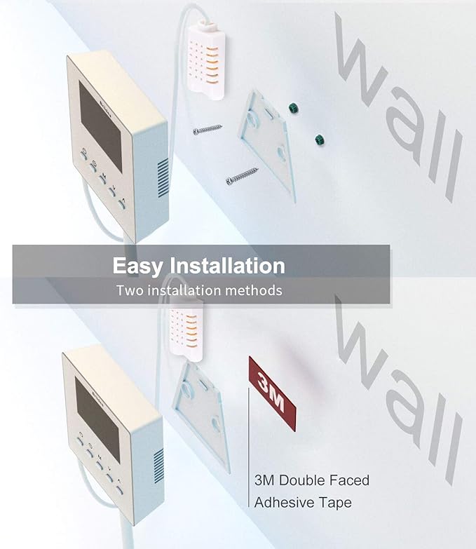 Briidea CO2 Controller and Monitor, Day and Night Programmable CO2 Controller with Remote Sensor for Greenhouses