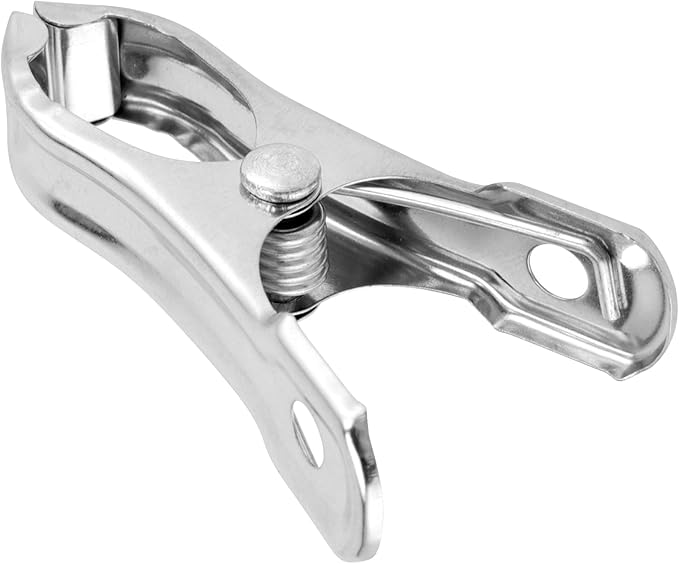 HAKZEON 160 PCS Garden Clips, Stainless Steel Greenhouse Clamps, Greenhouse Clips for Netting, Heavy Duty Row Cover Clips for Cloth and Fixing Plant Cover Film, 2 Inch