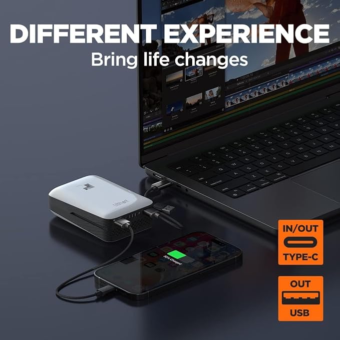 Litheli 2x20V 560CFM Brushless Cordless Leaf Blower Battery Powered for Yard Work Leaves Dust Snow Debris Cleanup with 4.0Ah Battery Charger Included