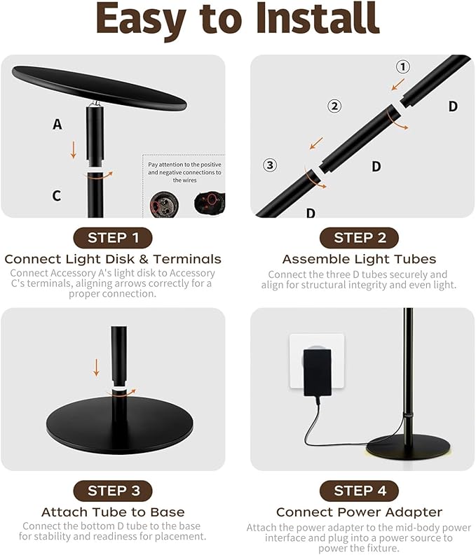 60W Full Spectrum LED Tall Grow Light, 85’’ Adjustable Standing Plant Light for Indoor Plants, 4/8/12H Timer & 10-Level Dimmable, Ideal for Large Plants & Indoor Trees