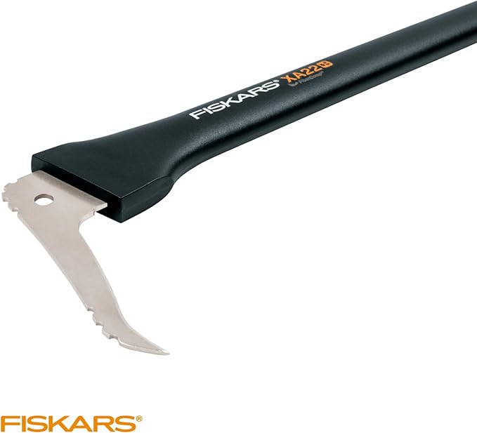 Fiskars 28" Hookaroon Saves Your Back - Lift, Drag, & Load Heavy Rounds of Firewood and Split Wood - Sharp and Lightweight Pick Tool for Logs - Pickaroon Logging Tool - Forestry Tools