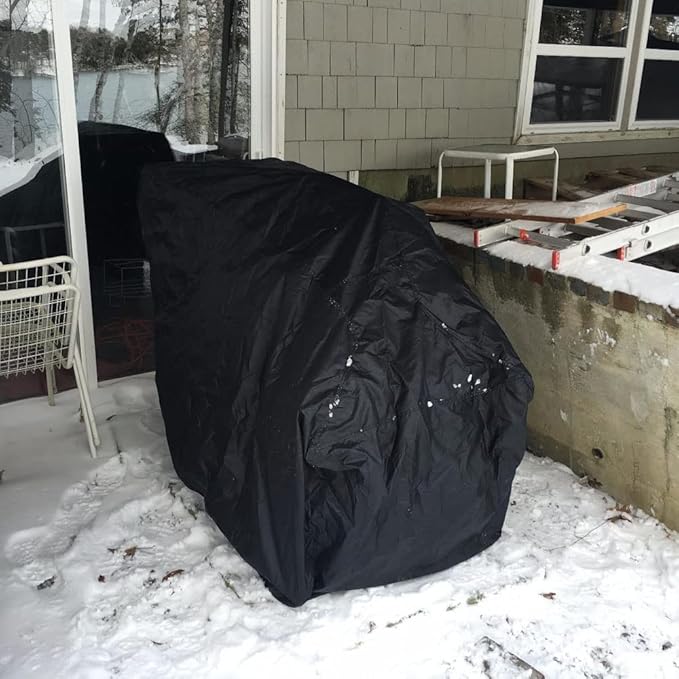 ZJYWSCH Snow Blower Cover for Outside Snow Thrower Cover Outdoor Two Stage Snowblower Cover Waterproof 600D Heavy Duty Universal Size 51.2" L x 33" W x 40.2" H