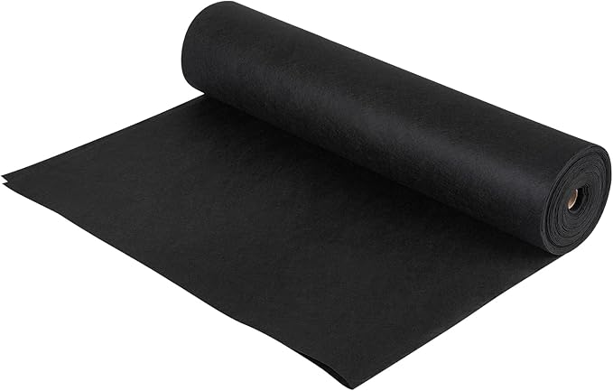VEVOR Geotextile Landscape Fabric, 3ft x 100ft 4 oz, Non-Woven PP 350N Tensile Strength & 440 N Load Capacity, Drainage Ground Cover, Garden Weed Barrier, French Drains, Black