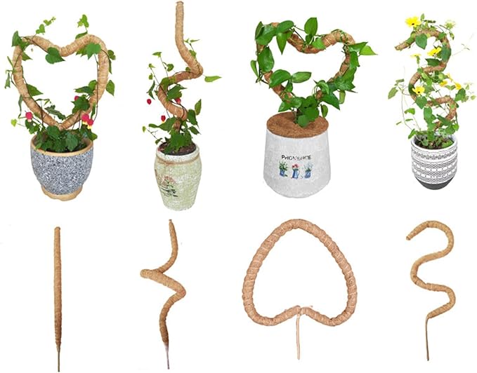 Moss Pole for Plants,Bendable Moss Pole for Plants Monstera,Handmade Coir Plant Support Stakes for Potted Plants, Pothos (48Inch)