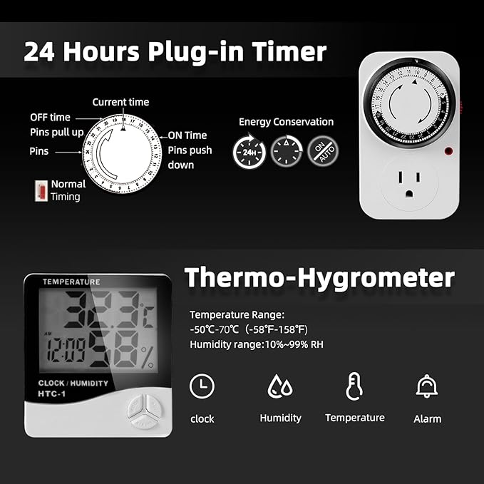 Spider Farmer Grow Tent Kit Complete 4x4ft SF4000 Dimmable Samsung LM301H EVO LED Diodes, 450W Complete System 4x4x6.6 Grow Tent Set 48"x48"x80" with 6" Ventilation System & 6'' Clip Fan