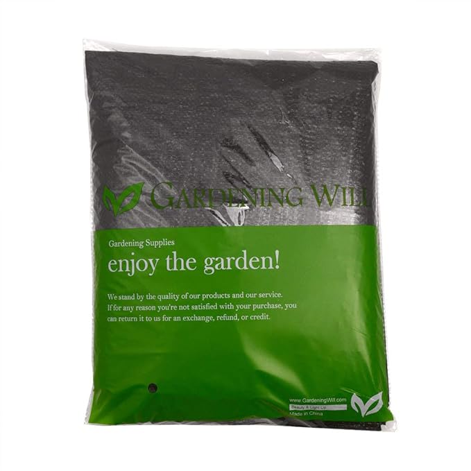 8Ft x 12Ft Garden Landscape Ground Cover Weed Barrier 3oz Heavy Duty Polyethylene Woven Weed Block Gardening Mat