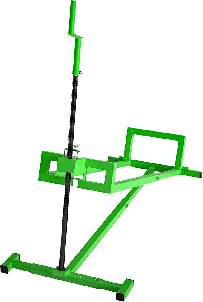 Ride-On Lawn Mower Jack Lift - Telescopic Maintenance Jack for Garden Tractors and Riding Lawn Mowers, 880 lbs Weight Capacity, Manual and Power Tool Handles Included