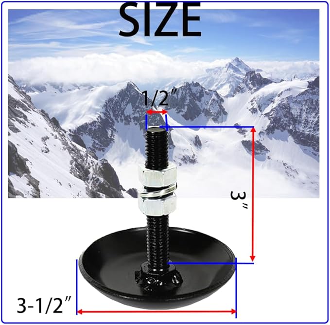 2873423 Snow Plow Skid Shoes Kit Compatible with ATV UTV Polaris Ranger RZR 900S 1000XP Trail Ranger General Sportsman Pioneer Rhino Mule Repalce 2877245 2/Set