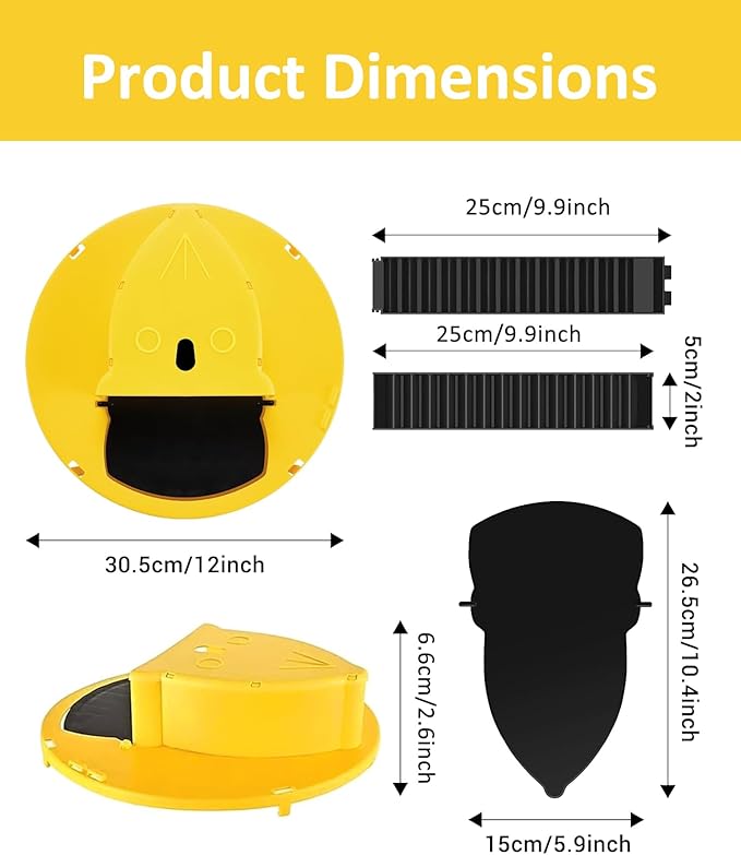 Mouse Trap Bucket Flip Lid Multi-Catch for Indoor Outdoor, Auto-Reset Humane Rats Trap | No Chemicals or Glue Needed | 5 Gallon Bucket Compatible (1-Pack)