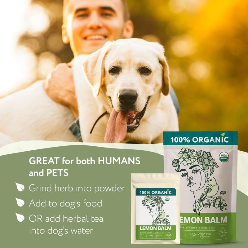 Lemon Balm Tea Organic - Lemon Balm Herb Loose Leaf - Melissa Tea, Tolonjil Tea Organic –- Anti-Stress, Sleep, Blood Pressure, Digestion - 4 Oz