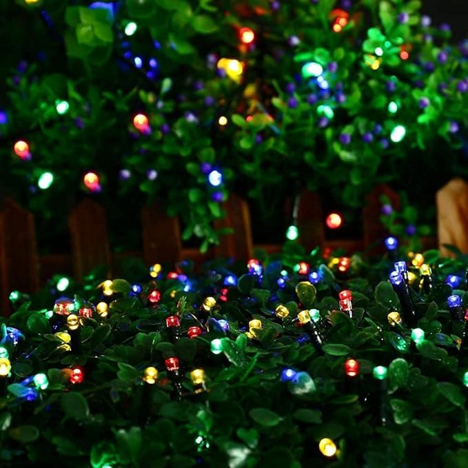 Joomer Solar Christmas Lights Outdoor, 4 Pack Total 156FT 400LED 8 Lighting Modes Solar String Light Waterproof Fairy Tree Lighted for Garden Yard Patio Christmas Decoration (Multicolor)