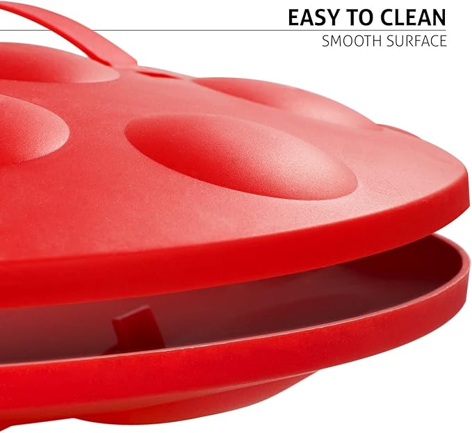 GardenHOME Garden and Yard Scoops Ladybug-Shaped Hand Rakes, Large Grabber with Leaf Claws for Easy Pick Up, Red