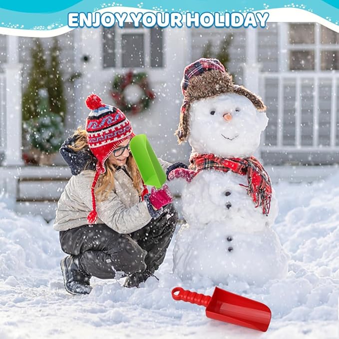 Dilabnba Big 9 inch Beach Sand Shovels Toys for Kids Adults, 9'' Solid Sand Scoop Spade for Toddlers Baby, Heavy Duty Toddler Garden Tools Sandbox Kit for Gardening Shoveling Digging Summer Fun(4PCS)