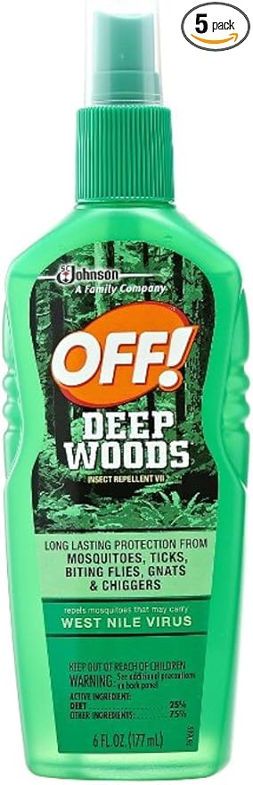 OFF! Deep Woods Off! Insect Repellent Pump 6 oz (Pack of 5)