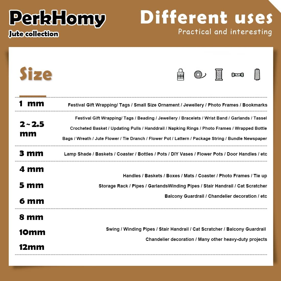 SMART&CASUAL 800 Ft Natural Jute Twine String Thin Ribbon Hemp Twine for Craft Plant Gift Wrapping Christmas Handmade Arts Decoration Packing String Home Decor (800 Ft (244M))