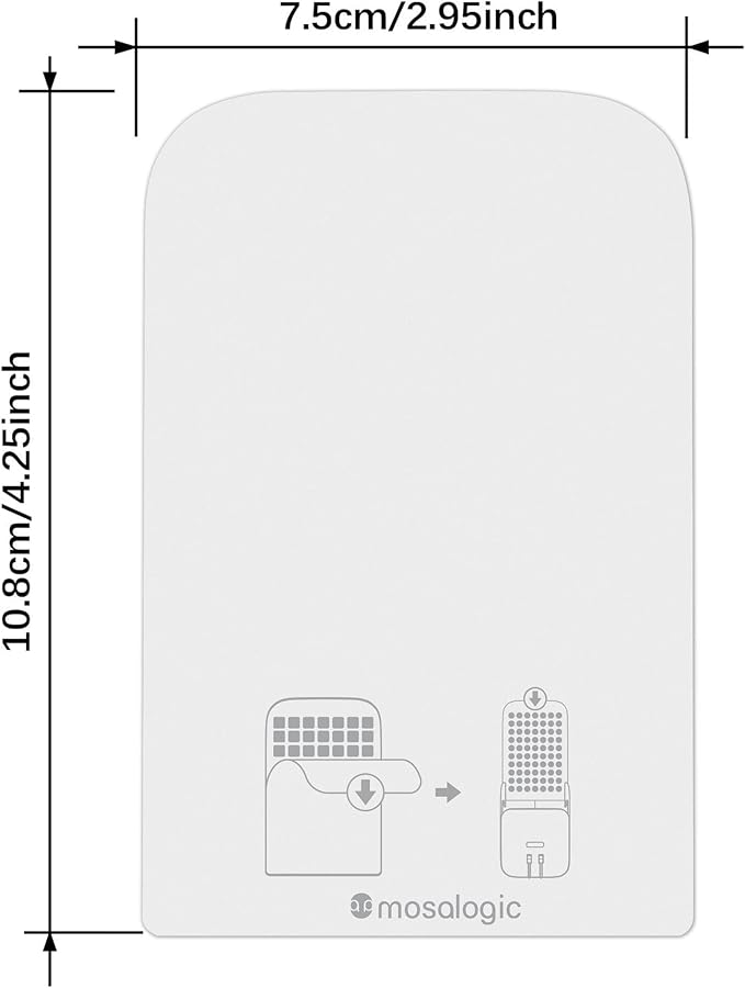 Mosalogic Sticky Card Plug Refill Replacement Glue Cards for Flying Insect Trap Indoor-10pack (No Device)