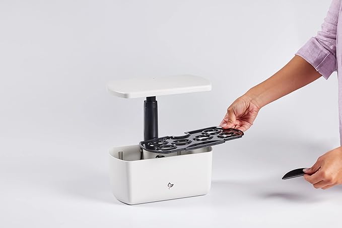 AeroGarden Harvest 2.0, Indoor Garden Hydroponic System with LED Grow Light, Holds up to 6 AeroGarden Pods, Cream