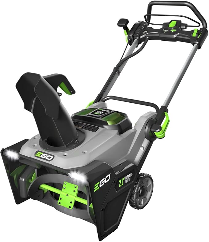 EGO Power+ SNT2101 21-Inch 56-Volt Lithium-Ion Cordless Snow Blower with Peak Power - 2 x 4.0Ah Battery and 320W Charger Included, Black